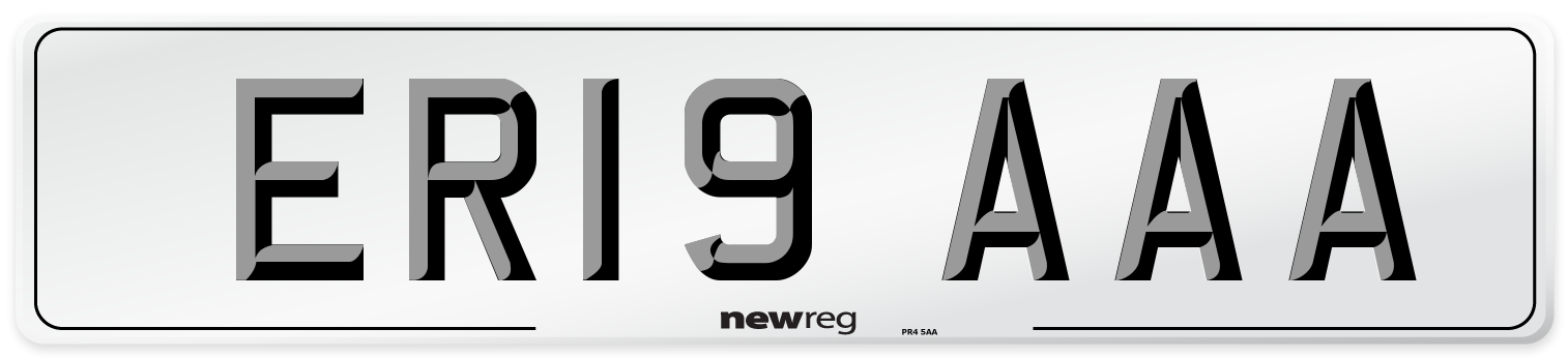 ER19 AAA Number Plate from New Reg